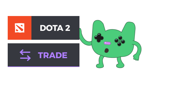 Sélectionnez DOTA 2 sur la ligne supérieure de la page et choisissez l'option «&nbsp;Transactions&nbsp;»