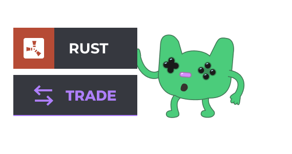 Sélectionnez RUST sur la ligne supérieure de la page et choisissez l'option «&nbsp;Transactions&nbsp;»