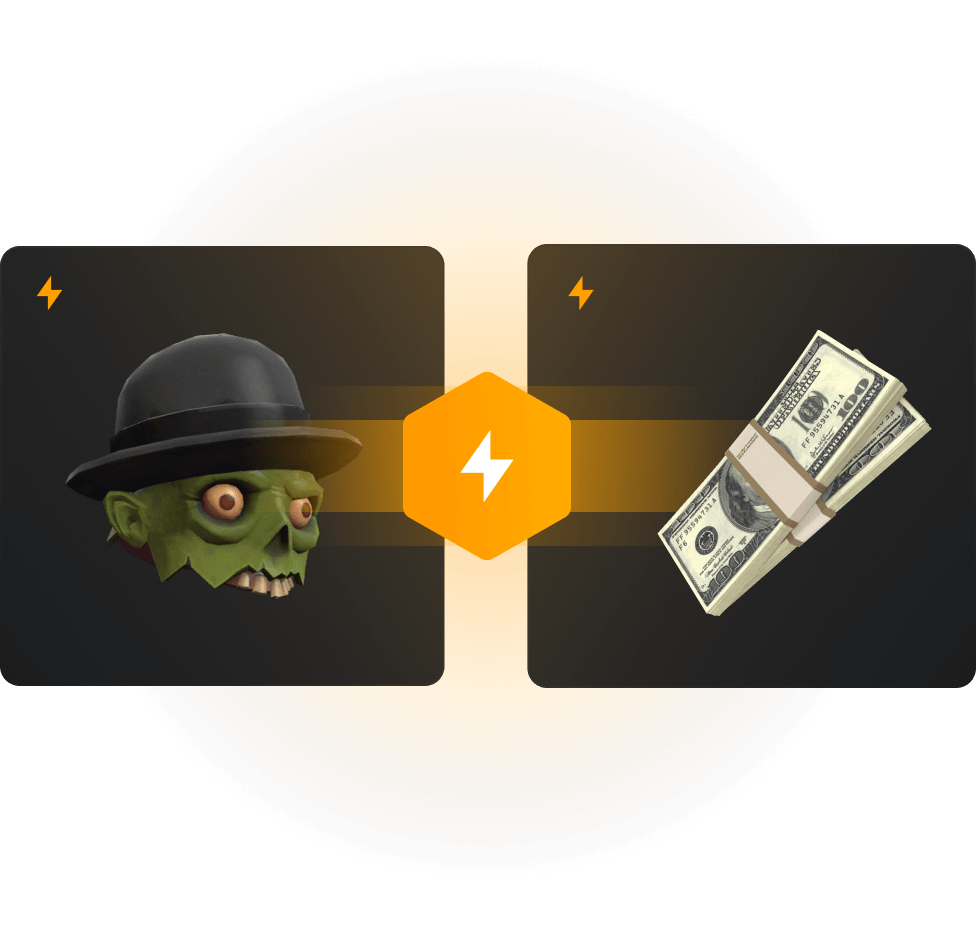 Venta instantánea, efectivo instantáneo